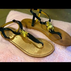 Black Sandal, brand Annabel ingall, size 7 1/2 new